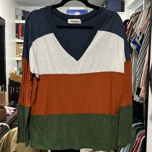 Haptics Womens Block Colored Sweater size Large